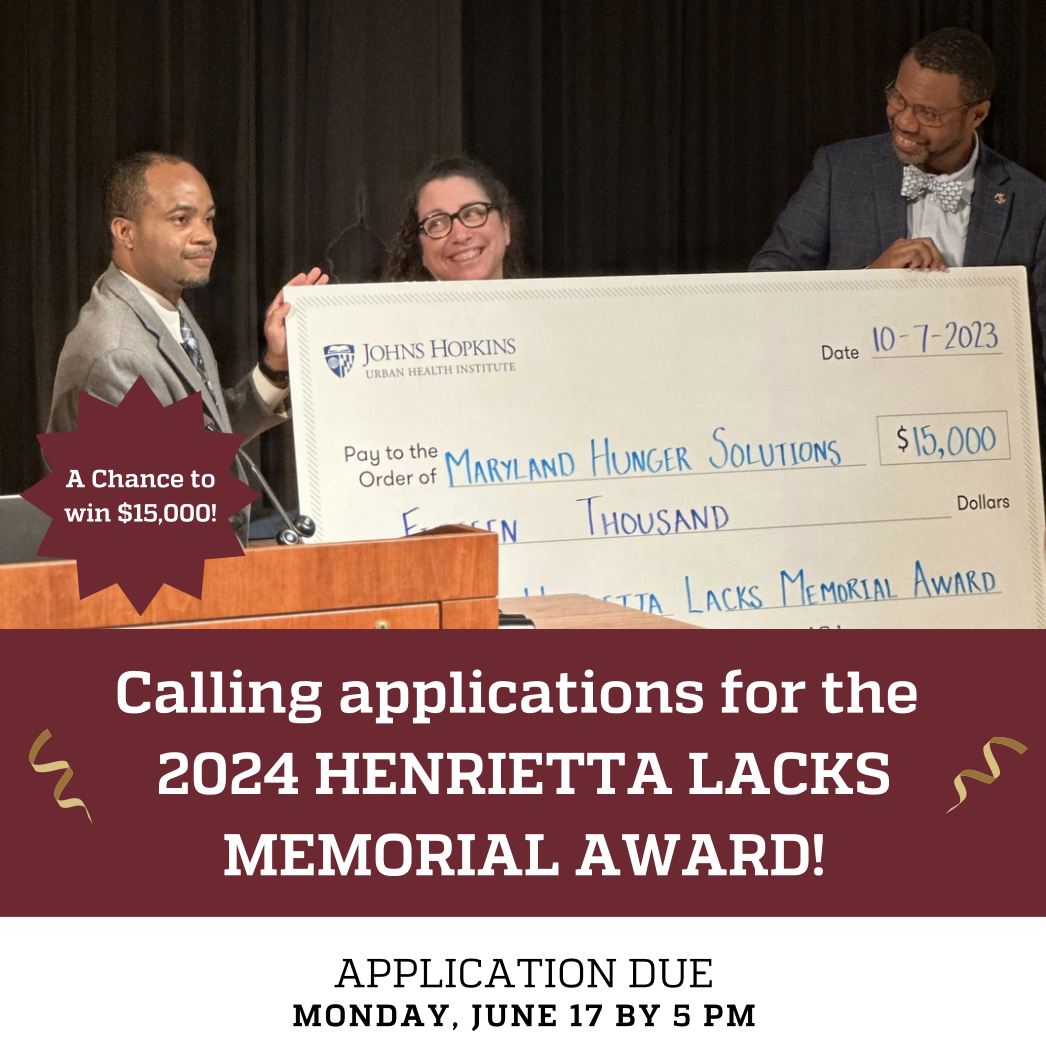Calling applications for the 2024 Henrietta Lacks Memorial Award.