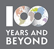 Centennial logo: 100 Years and Beyond