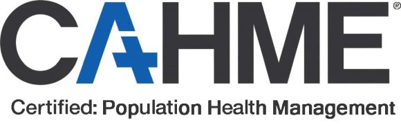 CAHME Certified Logo for Population Health Management