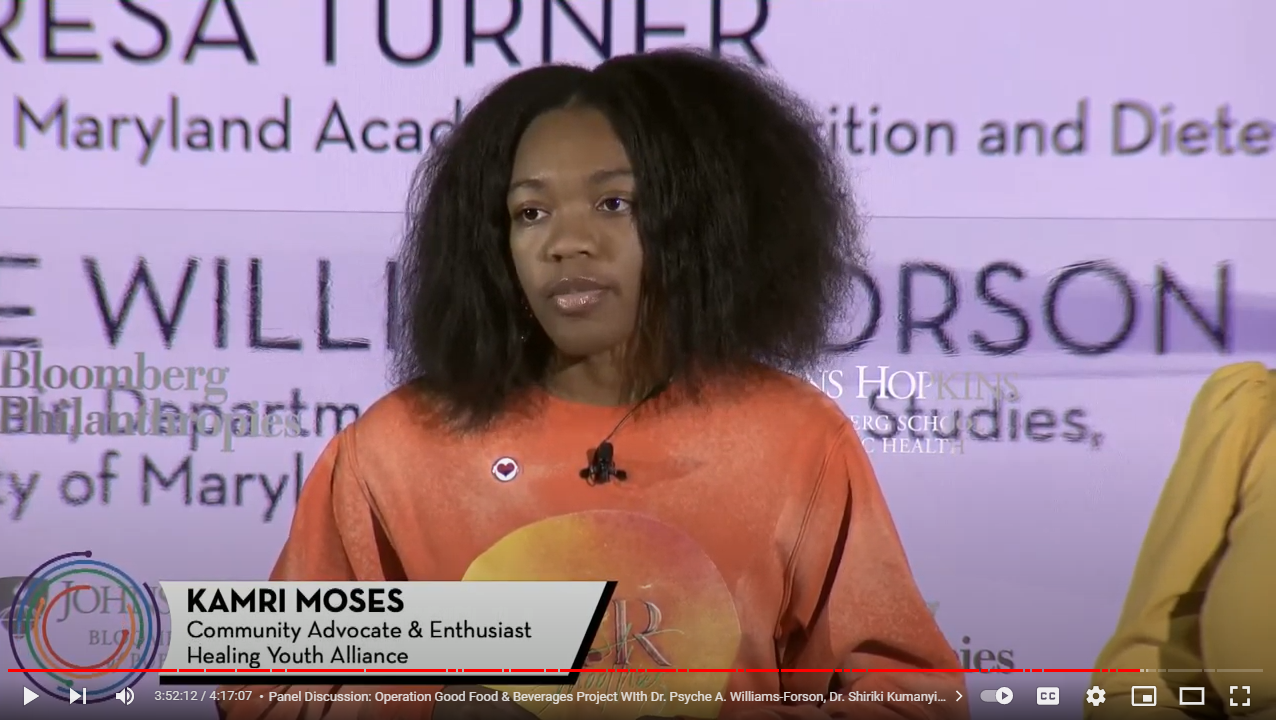 Kamri Moses at the Bloomberg Summit - Center for Adolescent Health