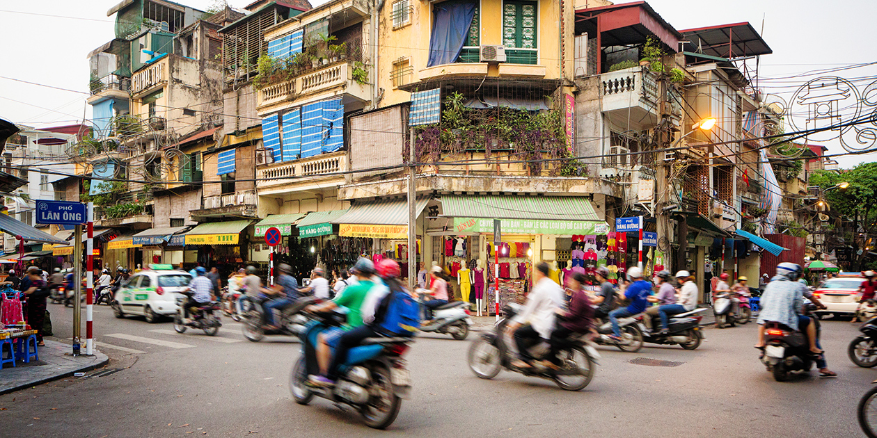 City Traffic in Vietnam