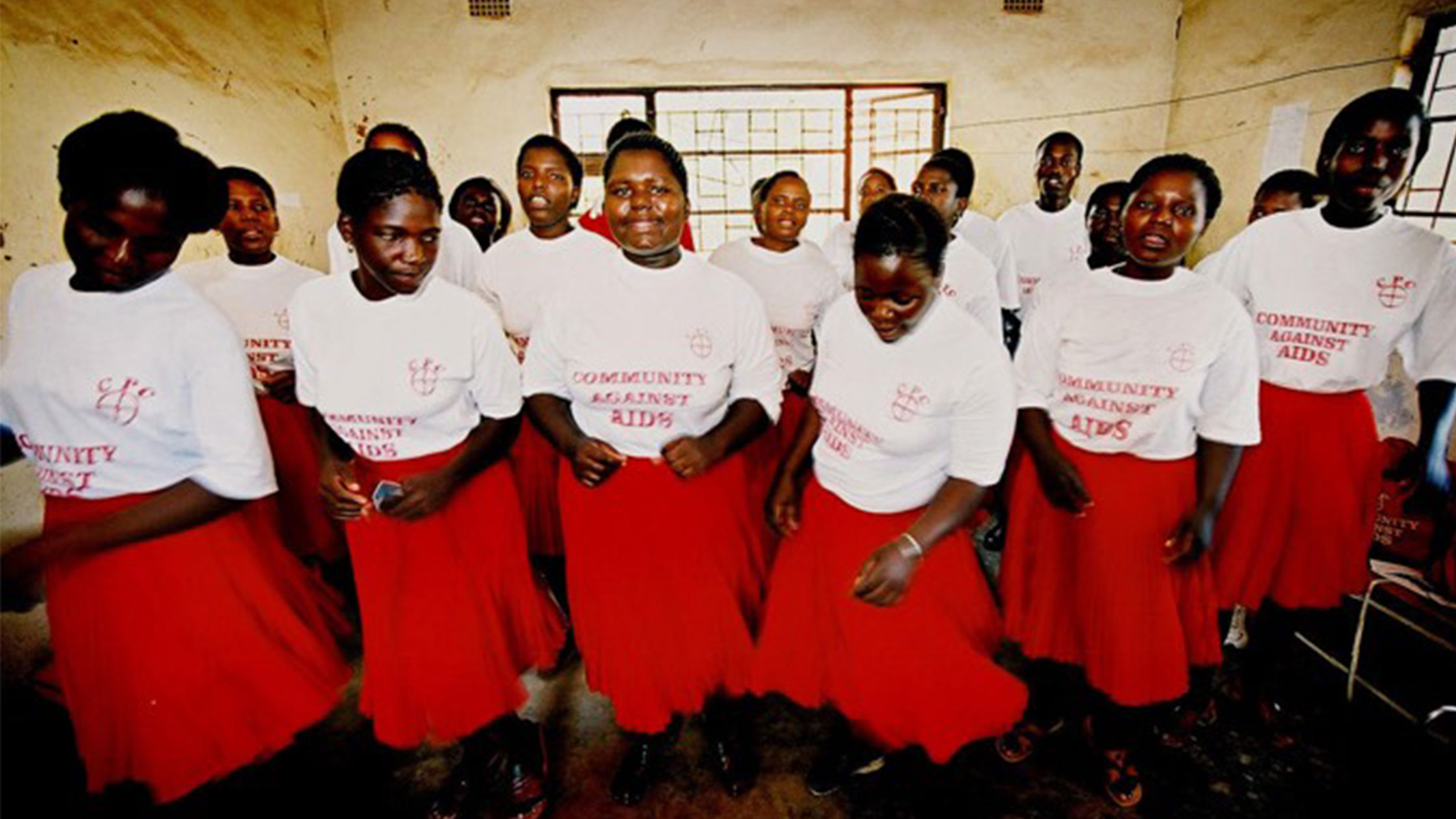 South African women getting HIV education