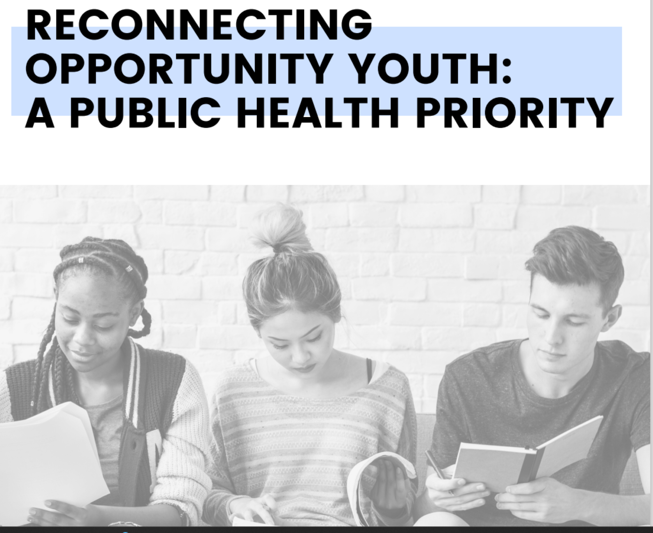 Opportunity Youth policy cover older teens studying