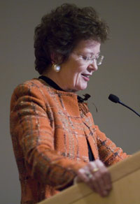 Mary Robinson, first woman president of Ireland