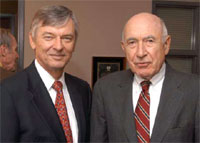 Drs. Don Steinwachs and Charles Flagle (Photo credit: Larry Canner)