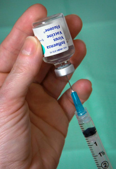 Influenza vaccine: Courtesy CDC