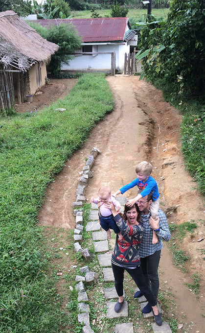 Tara, James and family in Madagascar