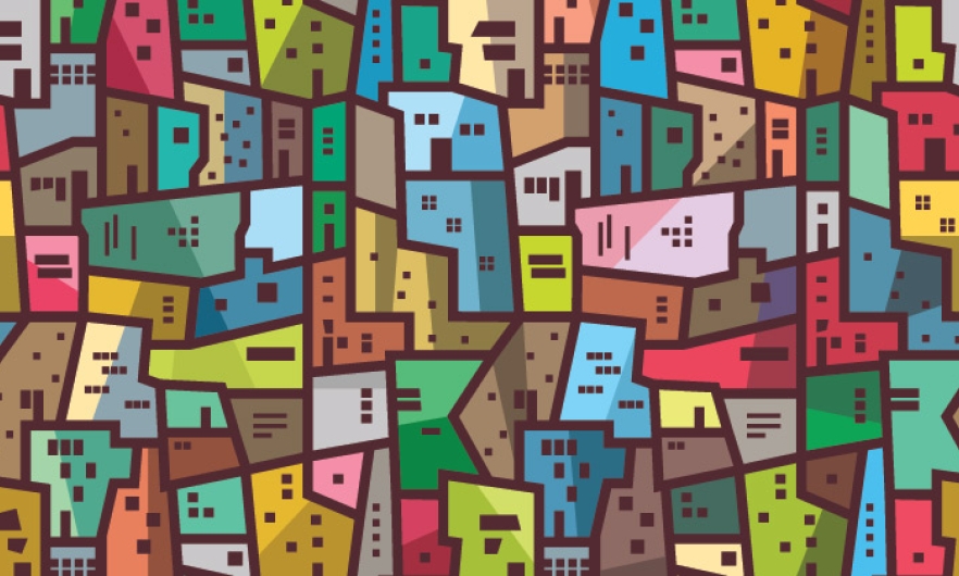 abstract illustration of a city