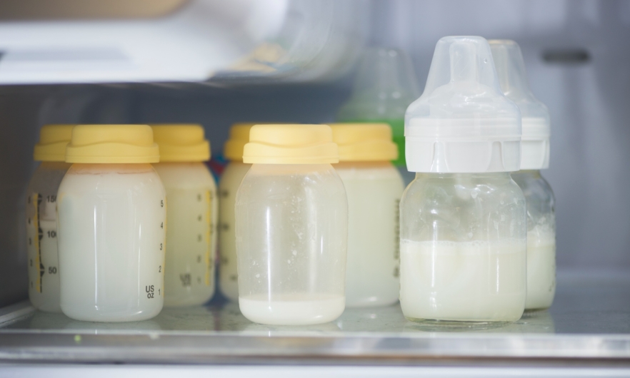 Photo of baby bottles with milk
