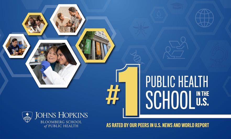 Bloomberg voted top public health school by peers in US News & World report graphic