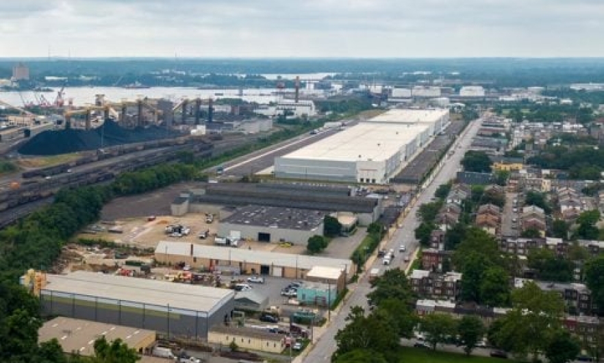 Aerial photo of industrial site