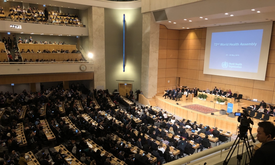 Representatives from 194 member states gather for the opening of the 72nd World Health Assembly in Geneva on May 20, 2019. Image: Brian W. Simpson