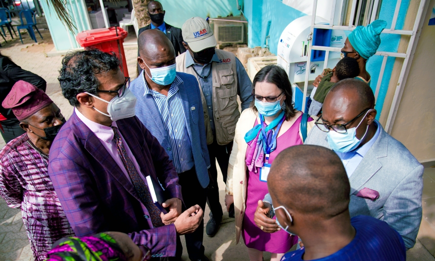 In his first months on the job, Dr. Gawande traveled to Nigeria where USAID is working with local partners to accelerate COVID vaccination rates and ensure distribution of medications for neglected tropical diseases, as well as partnering with Gavi on routine childhood immunizations. 