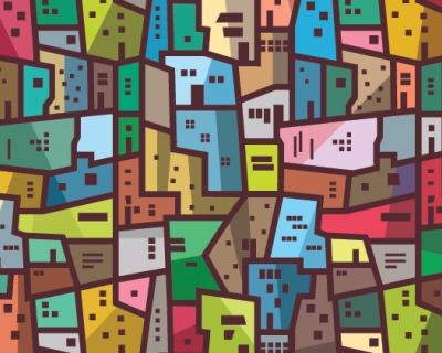 abstract illustration of a city