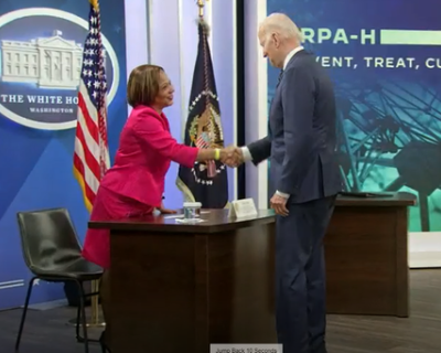 Lisa Cooper, MD, MPH, Shakes Hands with US President Joe Biden