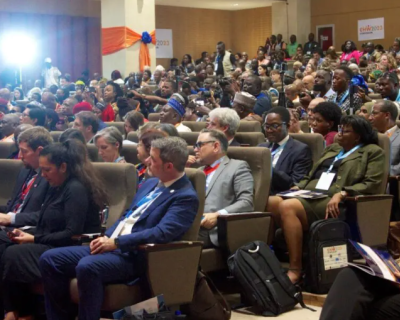 Some of the participants during a plenary session at the symposium