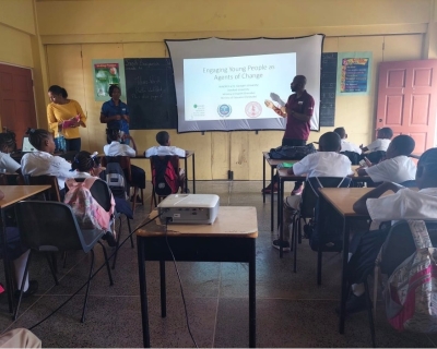 Engaging students in Grenada. Nikita Cudjoe