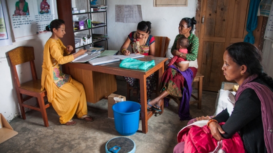 A group of researchers working abroad