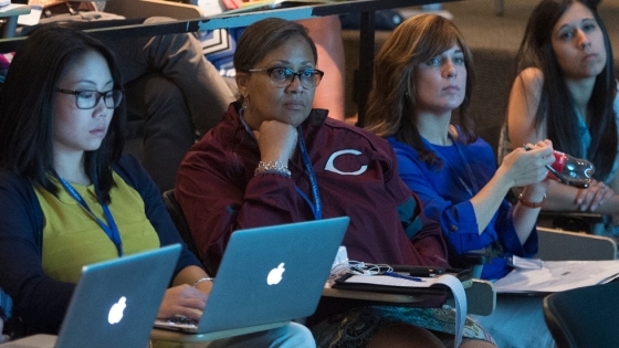 students sitting in a class