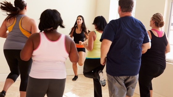 Photo of a group exercise class