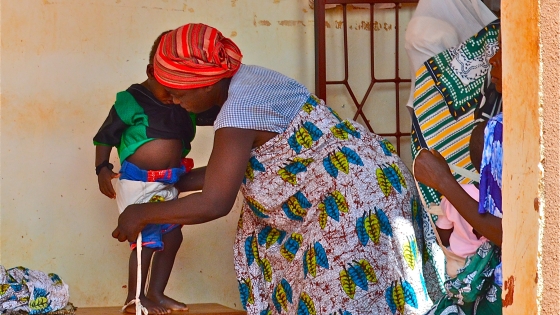 woman and small child