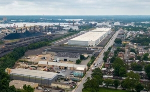 Aerial photo of industrial site