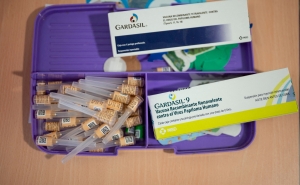 Boxes containing the Nonavalent Recombinant Human Papillomavirus vaccine