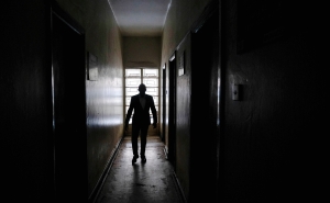 Kruish Mubiru, executive director of Uganda Young Positives, walks amid the organization&#039;s empty facilities, on February 12, 2025, in Kampala, Uganda. 