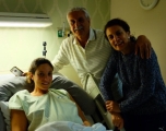 Eliot Rojas, his wife, and Romina in the hospital before she had her C-Section. Image Courtesy of Eliot Rojas.