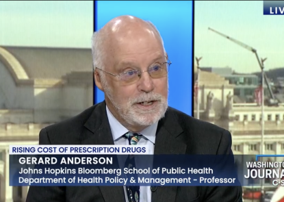 image of Gerard Anderson of Johns Hopkins on C-SPAN