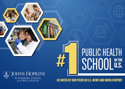 Bloomberg voted top public health school by peers in US News & World report graphic